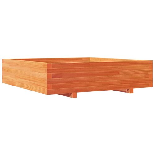 Maison Chic Vrtno cvetlično korito - Cvetlični Lonec vo&amp;scaron;čeno 100x100x26,5 cm trdna borovina, (21789472) Slike