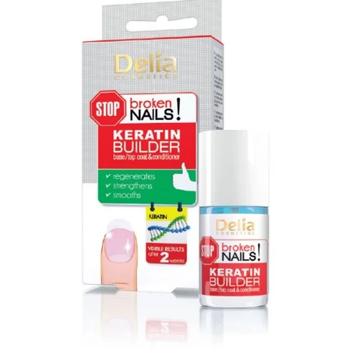 Delia SOS KERATIN BUILDER Top Coat učvršćivač & oporavak 11ml