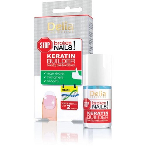 Delia SOS KERATIN BUILDER Top Coat učvr&amp;scaron;ćivač &amp;amp; oporavak 11ml Slike