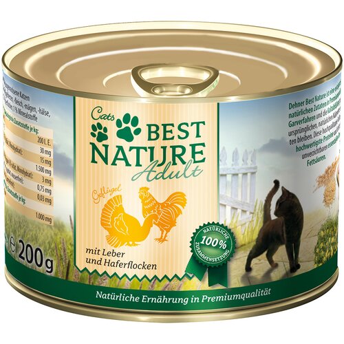 Best Nature Ekonomično pakiranje Cat Adult 12 x 200 g - Perad i jetra Cijene