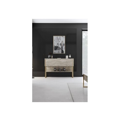 Hanah home Komoda Luxe 120x80x30cm Bež-Zlatna Slike