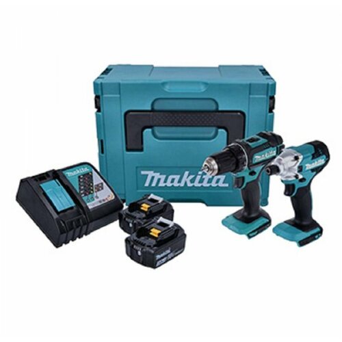 Makita LXT set-DDF482Z+DTD156Z + punjač + 2 baterije + Makpac DLX2339J Cene