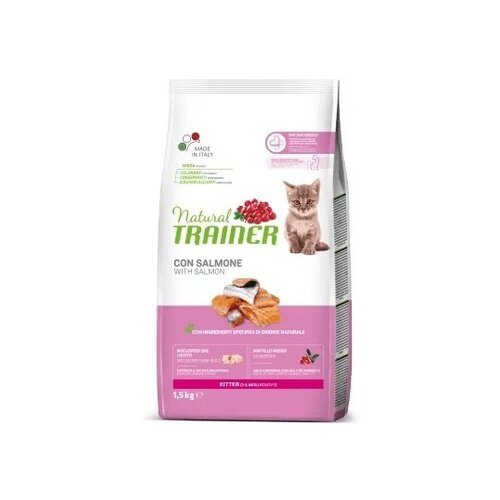 Natural trainer suva hrana za mačiće sa ukusom lososa, 1.5kg Slike