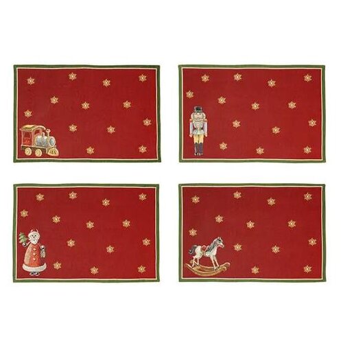  PODMETAČI SET 4/1 48*32 CM 6119 TOY'S DELIGHT ANNIVERSARY Cijene