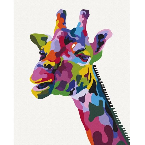  Slika za samostalno slikanje - Colourful Giraffe 40x50 Slike