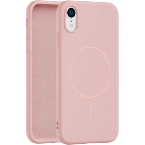 Apple velvet touch magsafe maska za iphone xr - roze Cene