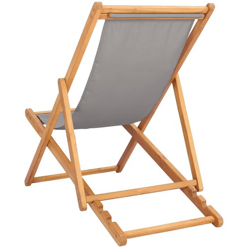  Ležaljka Svjetlosiva Čvrsto teak drvo Slike