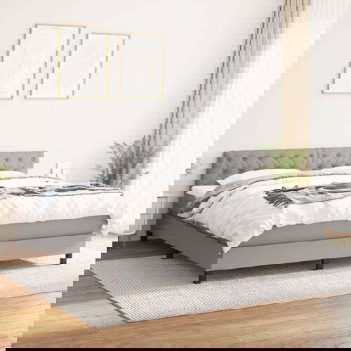  Box spring s madracem svjetlosiva 160x200 cm tkanina Cijene