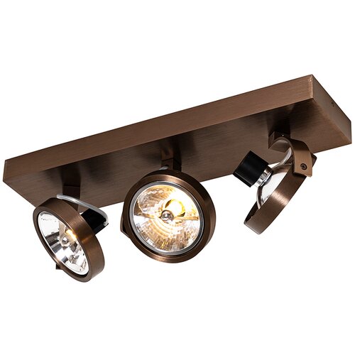 QAZQA Design spot temno bronasta nastavljiva 3-light - Go Cene