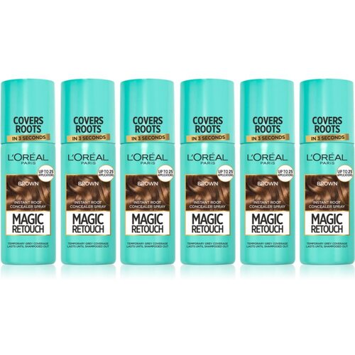 L&amp;acute;Or&amp;eacute;al Paris Magic Retouch instant sprej za prekrivanje izrasta Brown nijansa Slike