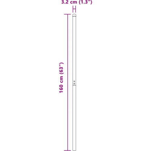 VidaXL Ograde 2 pcs Srebrno 160 cm Čelik s pra&amp;scaron;kastim premazom Slike