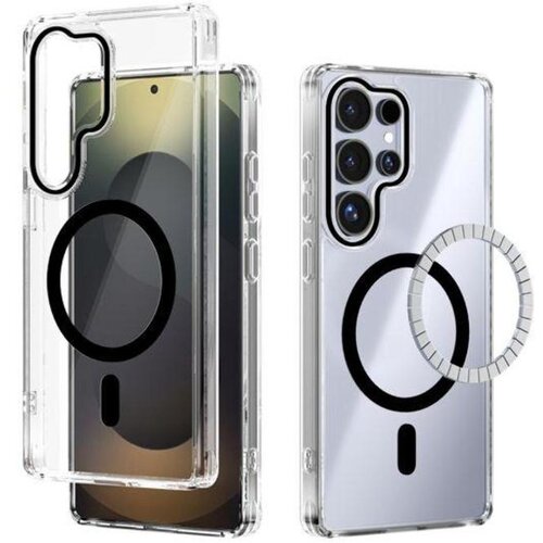 Chameleon Gumiran magnetni ovitek (TPU Magnetic) za Samsung Galaxy S26 Ultra, črn Cene