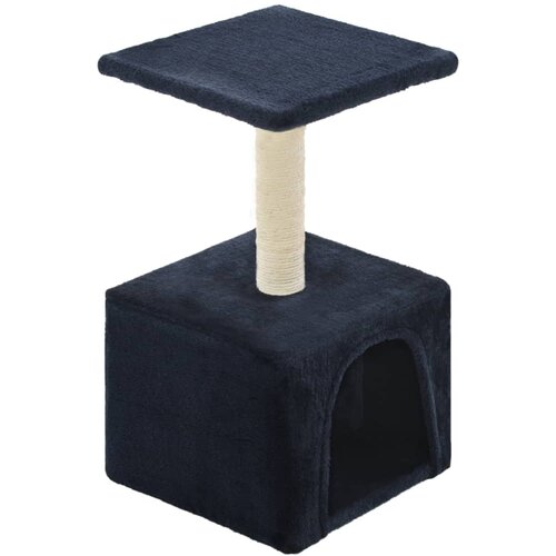 vidaXL Mačje drevo s praskalnikom iz sisala 55 cm temno modre barve, (20653800) Cene
