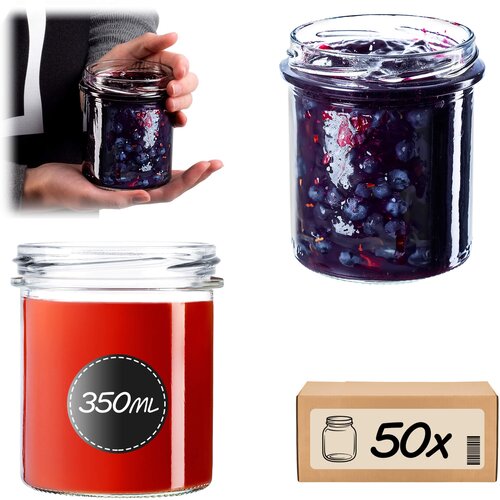 KADAX 50x Kozarci 350 ml Kozarci za med, marmelado, sladoled, stekleni Fi 82, (5000354979) Cene