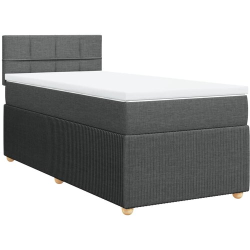 Maison Chic Box spring postelja - Vzmetna postelja z vzmetnico temno siva 90x200 cm blago SL23912, (21891470) Cene