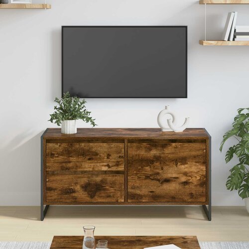 TV ormar Dimni hrast 100 x 36 x 49.5 cm Konstruirano drvo Cijene