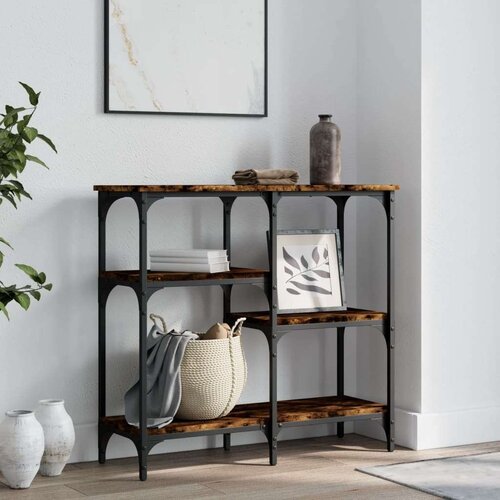 vidaXL Konzolni stol boja hrasta 80 x 29 x 75 cm konstruirano drvo Cene