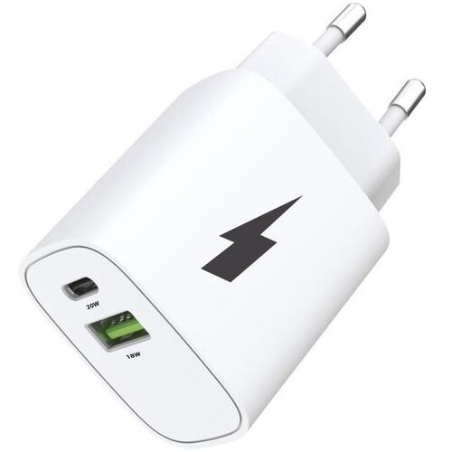Winner Group - Adapter za brzo punjenje 1xUSB-C + 1xUSB-A Power Delivery 20W bela Cene
