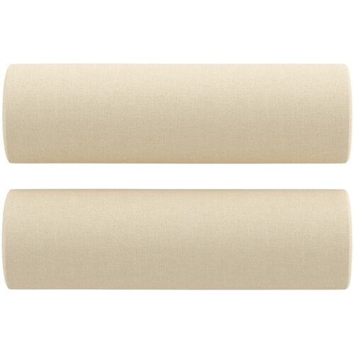 4-dijelni set sofa s jastucima krem od tkanine Slike
