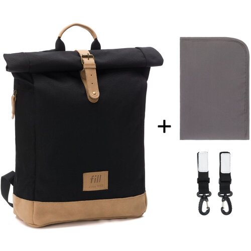 Fillikid torba/nahrbtnik za mamo Rolltop Berlin, črn Cene