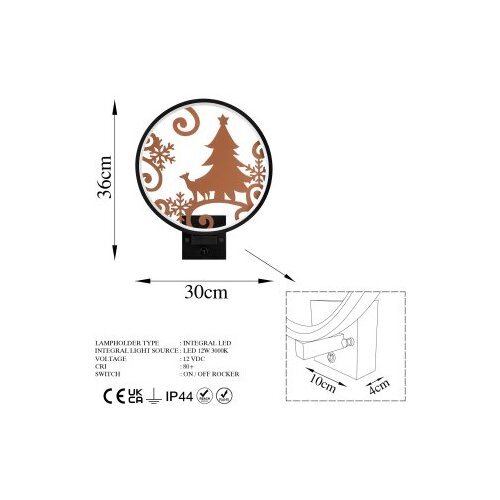  XMAS19 BlackCopper Wall Lamp Slike