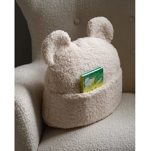 Wigiwama Kremno bela otro&amp;scaron;ka sedežna blazina boucl&amp;eacute; Teddy Pouch &amp;ndash; Slike