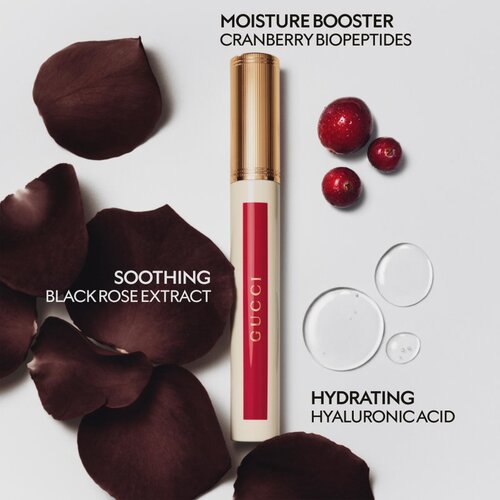 Gucci Glow Oil-In-Water Tint Liquid Lipstick ble&amp;scaron;čeča vlažilna tekoča &amp;scaron;minka odtenek 130 Elsa Hazel 6.5 ml Slike