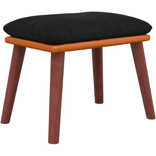 vidaXL Stolček za noge črn 45x29,5x35 cm blago in umetno usnje, (20983802) Cene