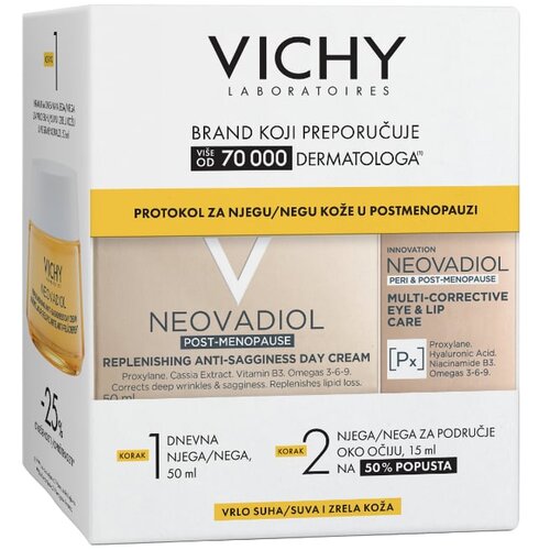 Vichy Winter promo, Neovadiol krema 50ml, suva i zrela koža + Neovadiol krema za oči 15ml Slike