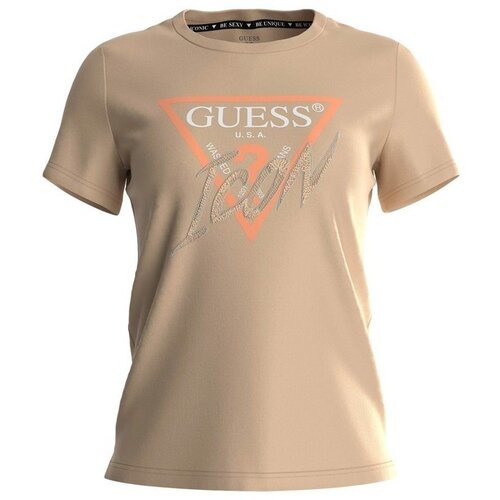 Guess Majice s kratkimi rokavi W3GI46I3Z14A60N Kostanjeva Slike