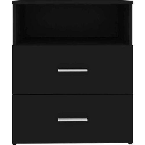 VidaXL noćni ormarići 2 kom crni 50 x 32 x 60 cm Slike