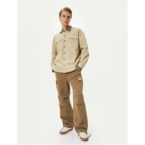 Koton Parachute Trousers Cargo Pocket Tied Waist With Stopper