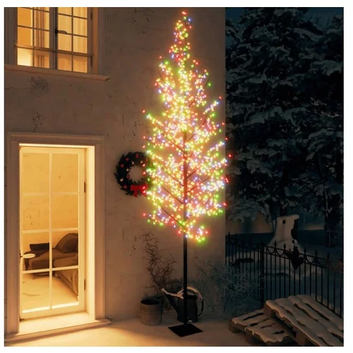  Božično drevesce 1200 LED lučk barviti češnjevi cvetovi 400 cm