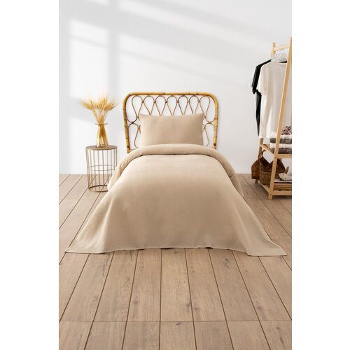  Waffle - Beige Beige Single Pique Cene