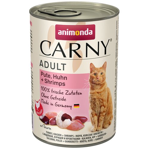 Animonda Carny Adult 6 x 400 g - Puran, pi&amp;scaron;čanec &amp;amp; kozice Slike