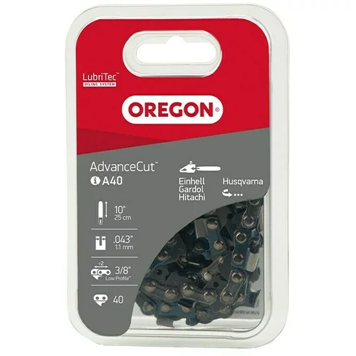Oregon Veriga za žago AdvanceCut A40 (40 zob, dolžina reza: 25 cm, širina utora: 1,1 mm)