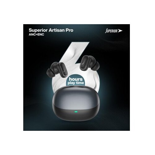 Superior bluetooth slušalice artisan pro anc+enc/ crna Cene
