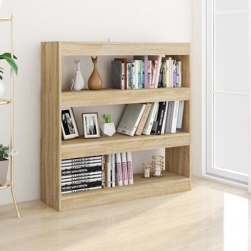  za knjige / sobna pregrada boja hrasta 100x30x103 cm Slike