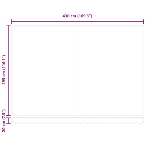 vidaXL Skrovita tenda Narančasta i smeđa 450 x 300 cm tkanina Cijene