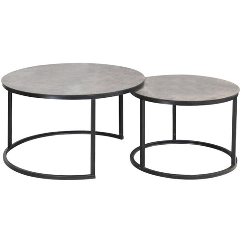 Molarem Home Set stolića ATLANTA A - efekt sivog mramora Slike