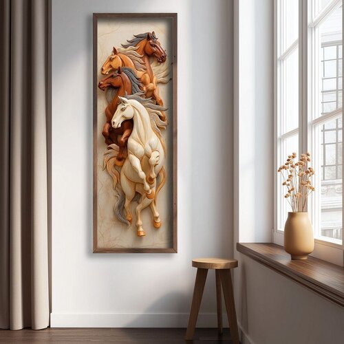 WALLXPERT LAC078-150 Multicolor Decorative Framed MDF Painting Cene