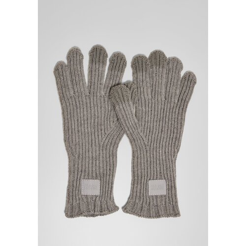 Urban Classics Accessoires Smart gloves made of a knitted heather grey wool blend Cene