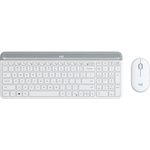 Logitech MK470 Wireless Desktop US bela tastatura + mi&scaron; Cene