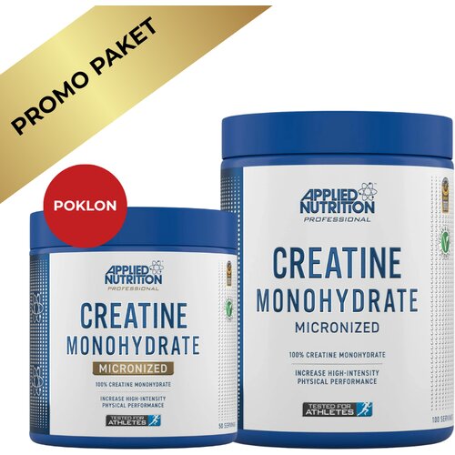 Applied Nutrition Creatine Monohydrate 500g + GRATIS 250g – kreatin za snagu i performanse Cene