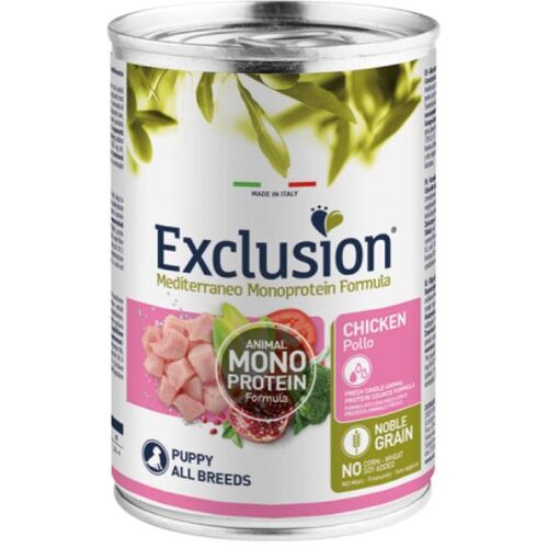 Exclusion Chicken Puppy Monoprotein Grain Free 400g Slike