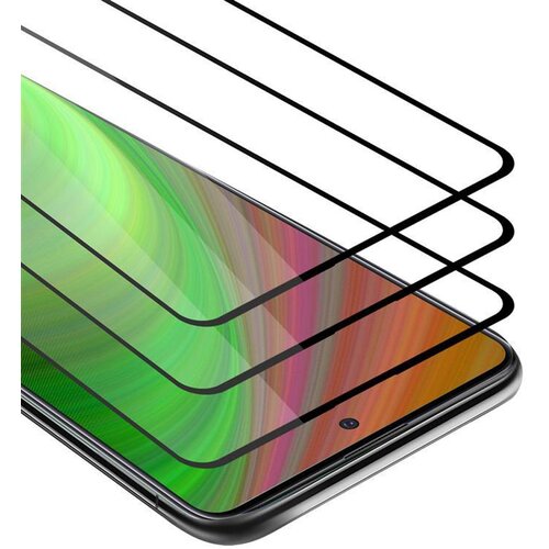 Cadorabo 3x Celozaslonska zaščitna folija, združljiva z Samsung Galaxy A51 5G - Zaščitna folija v transparentno s čarno - 3-pack Kaljeno steklo za zaščito zaslona s trdoto 9H in 3D dotikom, (20553292) Cene