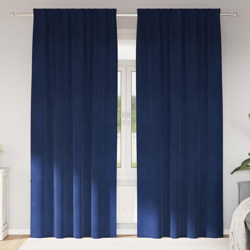 Zavjese za zamračivanje 2 pcs Tamno plava 140 x 225 cm Bar&scaron;un Cijene