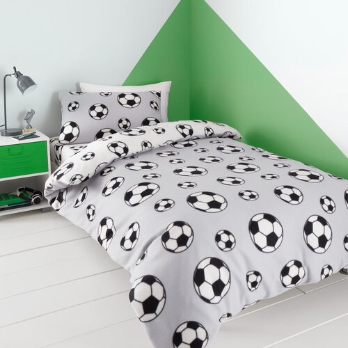 Catherine Lansfield Dječja posteljina za dječji krevetić od mikropliša 120x150 cm Football – Cijene