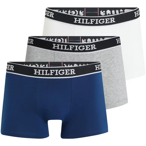 Tommy Hilfiger Underwear Boksarice mornarska / pegasto siva / črna / bela