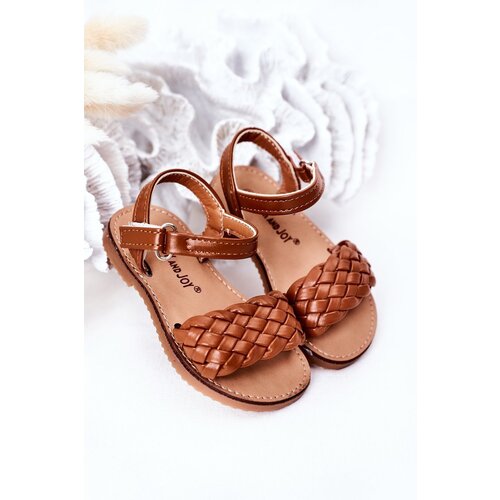 Boto Children's Braided Sandals Camel Bailly Cene